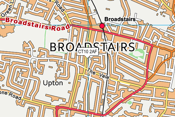 CT10 2AF map - OS VectorMap District (Ordnance Survey)