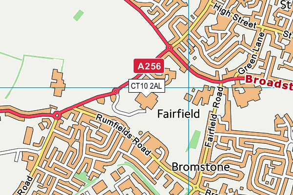 CT10 2AL map - OS VectorMap District (Ordnance Survey)