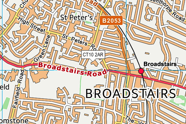 CT10 2AR map - OS VectorMap District (Ordnance Survey)