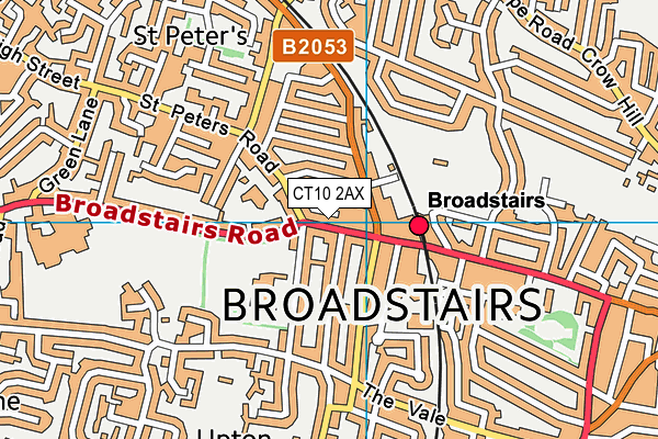 CT10 2AX map - OS VectorMap District (Ordnance Survey)