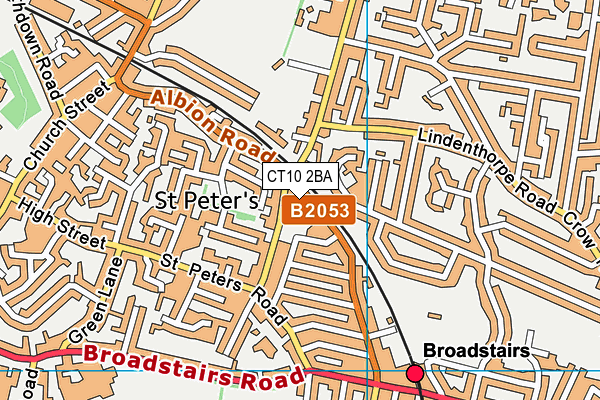 St Joseph's Catholic Primary School, Broadstairs map (CT10 2BA) - OS VectorMap District (Ordnance Survey)