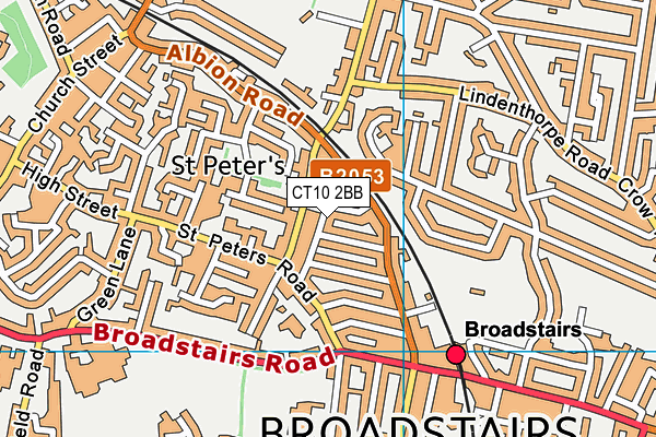 CT10 2BB map - OS VectorMap District (Ordnance Survey)