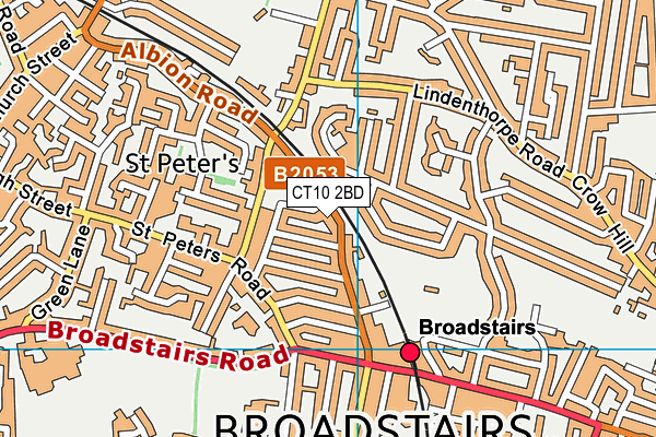 CT10 2BD map - OS VectorMap District (Ordnance Survey)