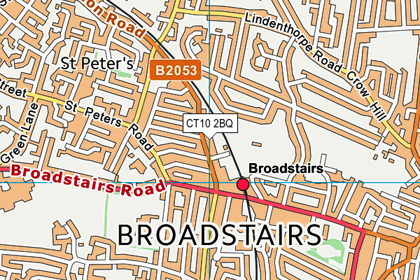 CT10 2BQ map - OS VectorMap District (Ordnance Survey)