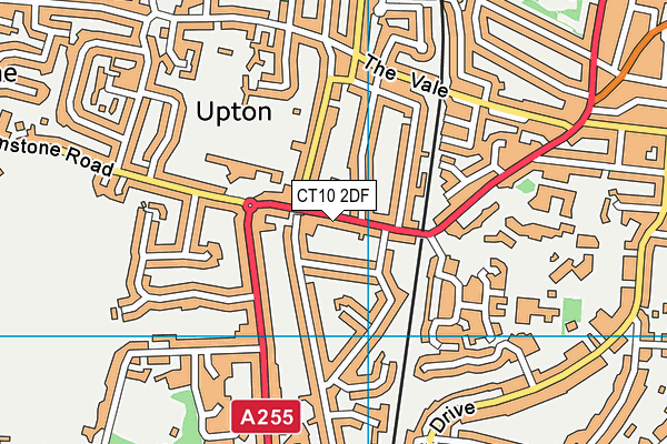 CT10 2DF map - OS VectorMap District (Ordnance Survey)