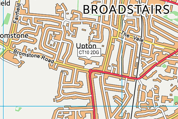 Wellesley Haddon Dene School map (CT10 2DG) - OS VectorMap District (Ordnance Survey)