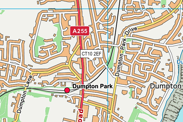 CT10 2EF map - OS VectorMap District (Ordnance Survey)