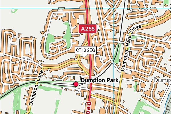 CT10 2EG map - OS VectorMap District (Ordnance Survey)