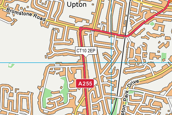 CT10 2EP map - OS VectorMap District (Ordnance Survey)