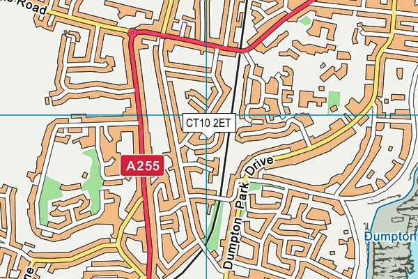 CT10 2ET map - OS VectorMap District (Ordnance Survey)