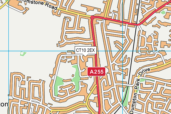 CT10 2EX map - OS VectorMap District (Ordnance Survey)