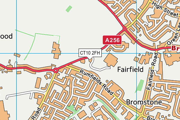 CT10 2FH map - OS VectorMap District (Ordnance Survey)