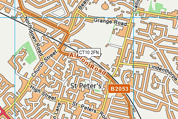 CT10 2FN map - OS VectorMap District (Ordnance Survey)