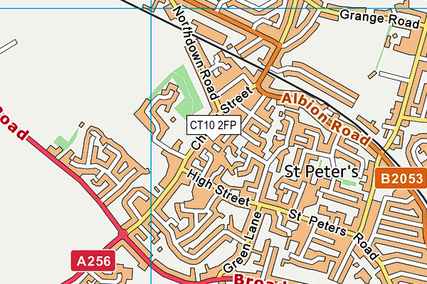 CT10 2FP map - OS VectorMap District (Ordnance Survey)