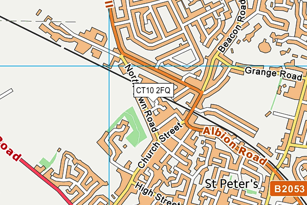 CT10 2FQ map - OS VectorMap District (Ordnance Survey)