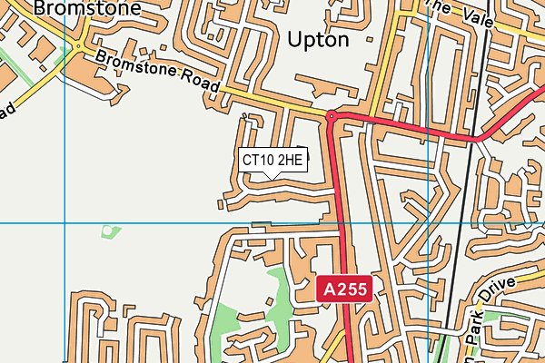 CT10 2HE map - OS VectorMap District (Ordnance Survey)