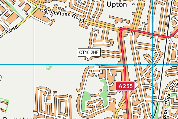 CT10 2HF map - OS VectorMap District (Ordnance Survey)