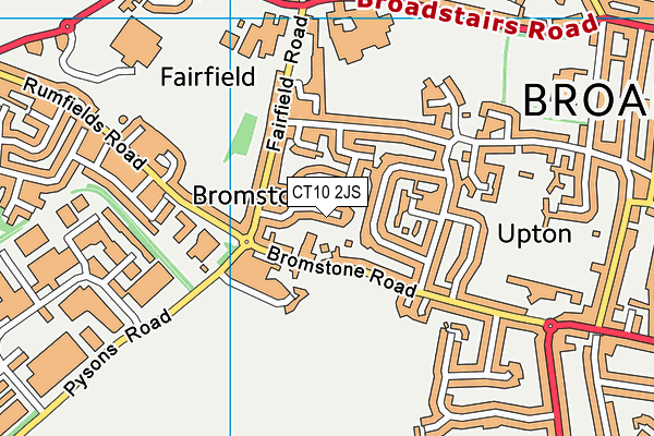 CT10 2JS map - OS VectorMap District (Ordnance Survey)