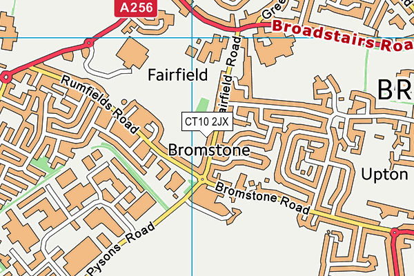 CT10 2JX map - OS VectorMap District (Ordnance Survey)