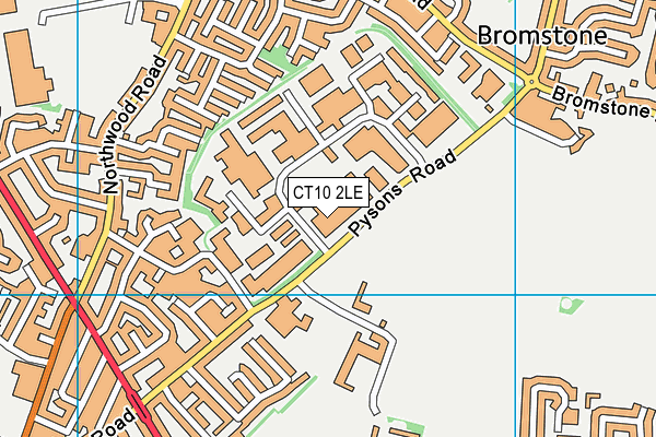 CT10 2LE map - OS VectorMap District (Ordnance Survey)