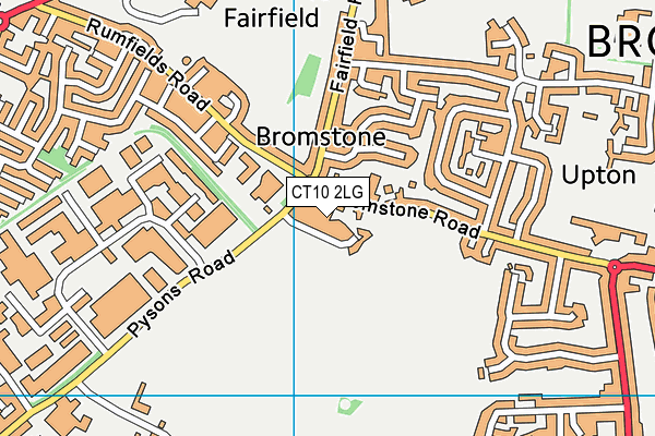 CT10 2LG map - OS VectorMap District (Ordnance Survey)