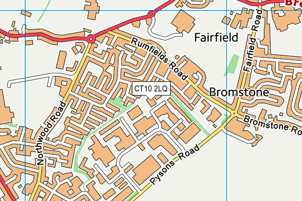 CT10 2LQ map - OS VectorMap District (Ordnance Survey)