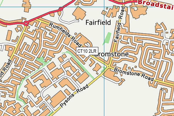 CT10 2LR map - OS VectorMap District (Ordnance Survey)