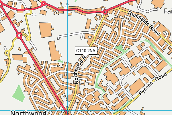 CT10 2NA map - OS VectorMap District (Ordnance Survey)