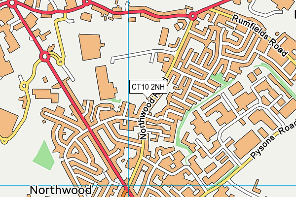 CT10 2NH map - OS VectorMap District (Ordnance Survey)