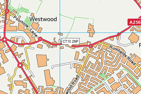 CT10 2NP map - OS VectorMap District (Ordnance Survey)