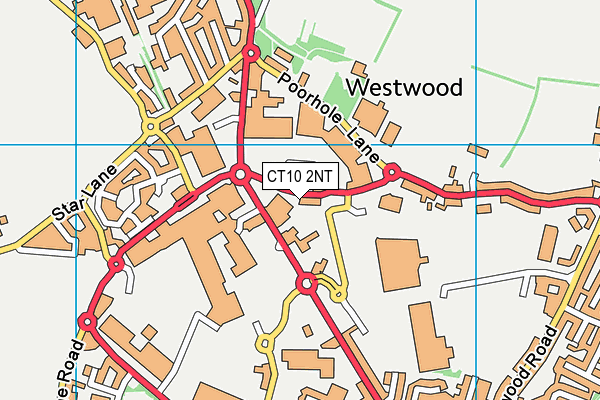 CT10 2NT map - OS VectorMap District (Ordnance Survey)