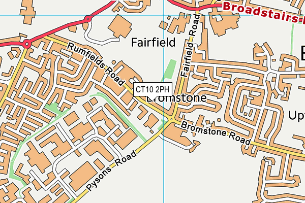 CT10 2PH map - OS VectorMap District (Ordnance Survey)