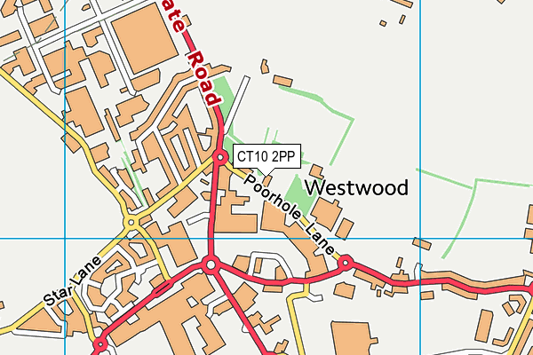 CT10 2PP map - OS VectorMap District (Ordnance Survey)