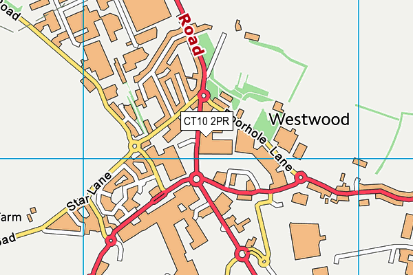 CT10 2PR map - OS VectorMap District (Ordnance Survey)