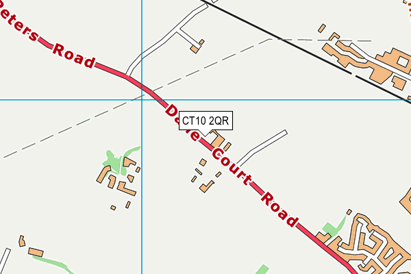 CT10 2QR map - OS VectorMap District (Ordnance Survey)