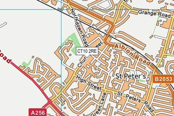 CT10 2RE map - OS VectorMap District (Ordnance Survey)