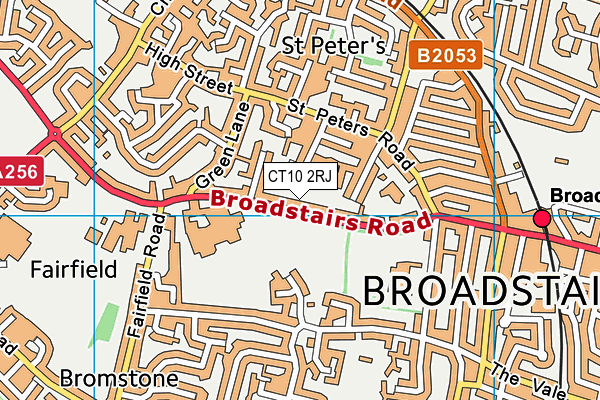 CT10 2RJ map - OS VectorMap District (Ordnance Survey)