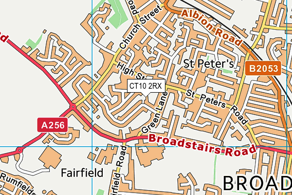 CT10 2RX map - OS VectorMap District (Ordnance Survey)