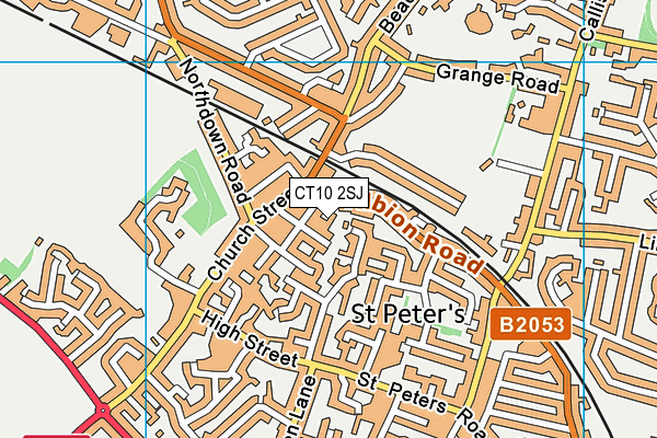 CT10 2SJ map - OS VectorMap District (Ordnance Survey)