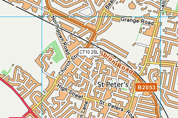 CT10 2SL map - OS VectorMap District (Ordnance Survey)