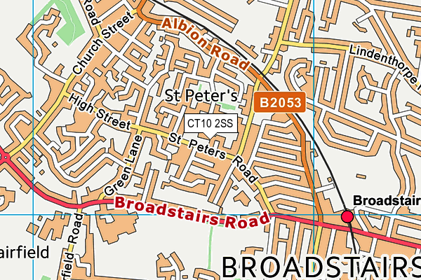 CT10 2SS map - OS VectorMap District (Ordnance Survey)