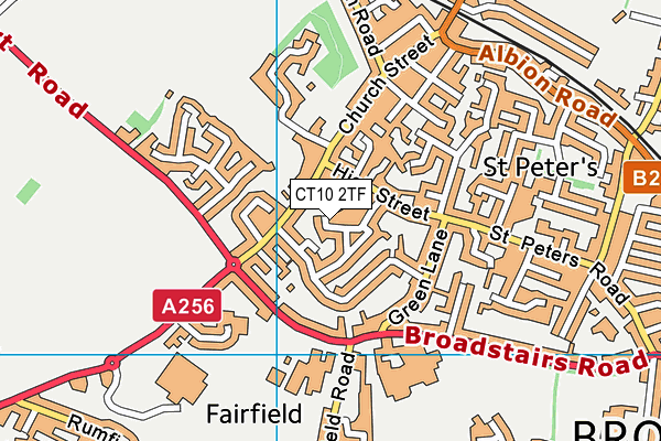 CT10 2TF map - OS VectorMap District (Ordnance Survey)