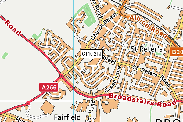 CT10 2TJ map - OS VectorMap District (Ordnance Survey)