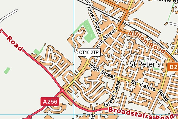 CT10 2TP map - OS VectorMap District (Ordnance Survey)