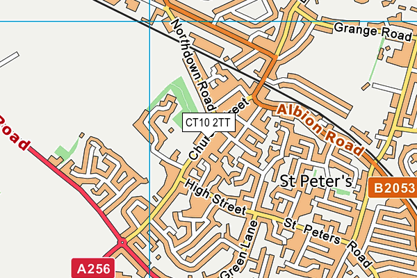 CT10 2TT map - OS VectorMap District (Ordnance Survey)