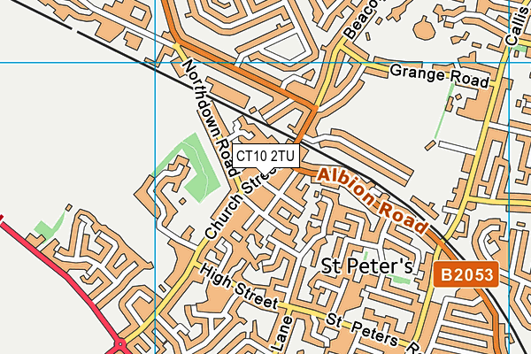 CT10 2TU map - OS VectorMap District (Ordnance Survey)