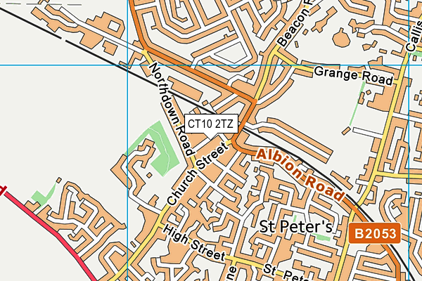 CT10 2TZ map - OS VectorMap District (Ordnance Survey)