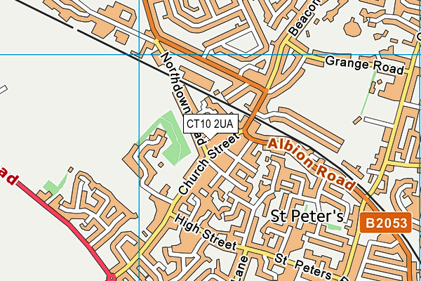 CT10 2UA map - OS VectorMap District (Ordnance Survey)