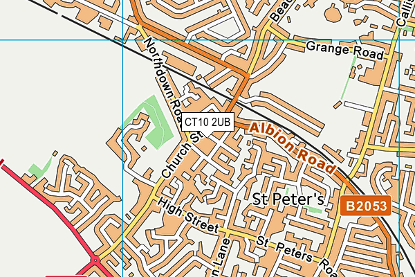 CT10 2UB map - OS VectorMap District (Ordnance Survey)