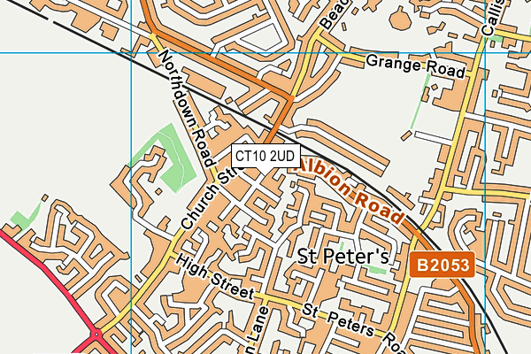 CT10 2UD map - OS VectorMap District (Ordnance Survey)